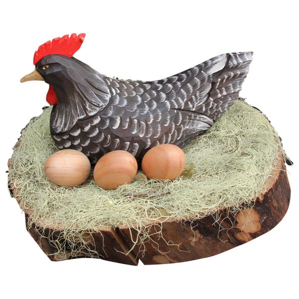Gallina castellana con huevos