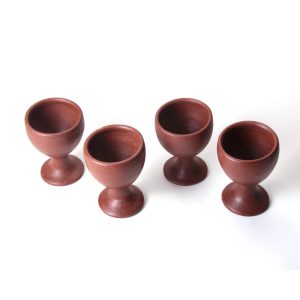 Set de tazas de greda y cobre para café espresso empaque caja de