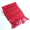Bufanda de alpaca color rojo bermellón