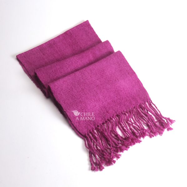 Bufanda de alpaca color violeta