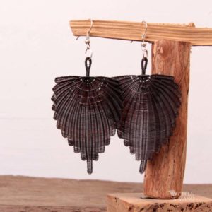 Aros de crin en forma de abanico, negro
