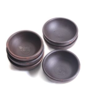 Set de tazas de greda y cobre para café espresso empaque caja de