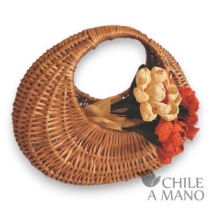 Canasto luna de mimbre