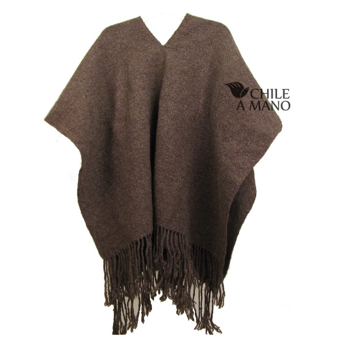 Poncho Café para Hombre