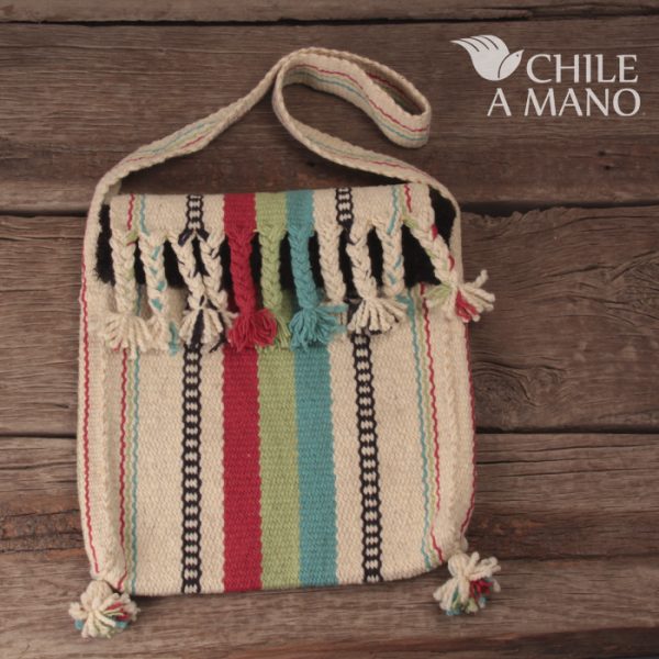 Morral tejido a telar en lana de oveja