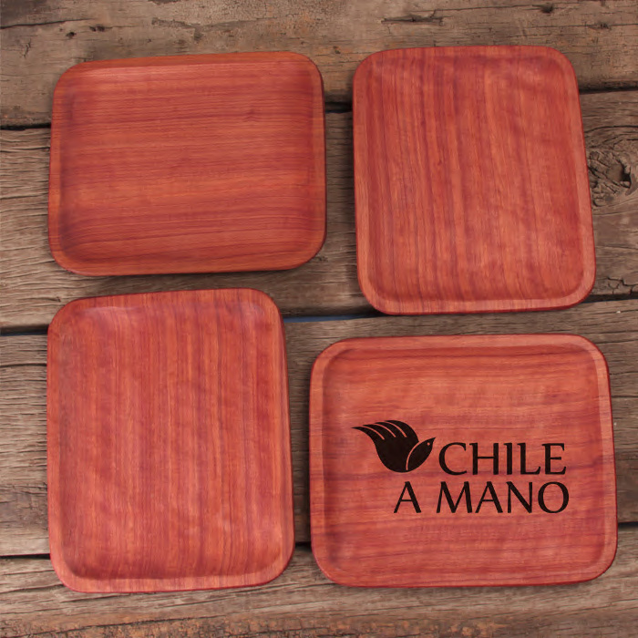 Set de 6 Platos de Madera Rauli - Entre parrilleros