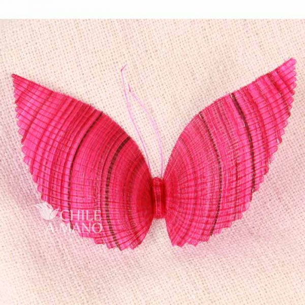 Mariposa de crin grande fucsia