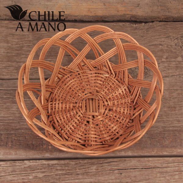 frutera de mimbre grande diseño tradicional