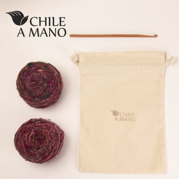 Kit de tejido - Violeta y verde