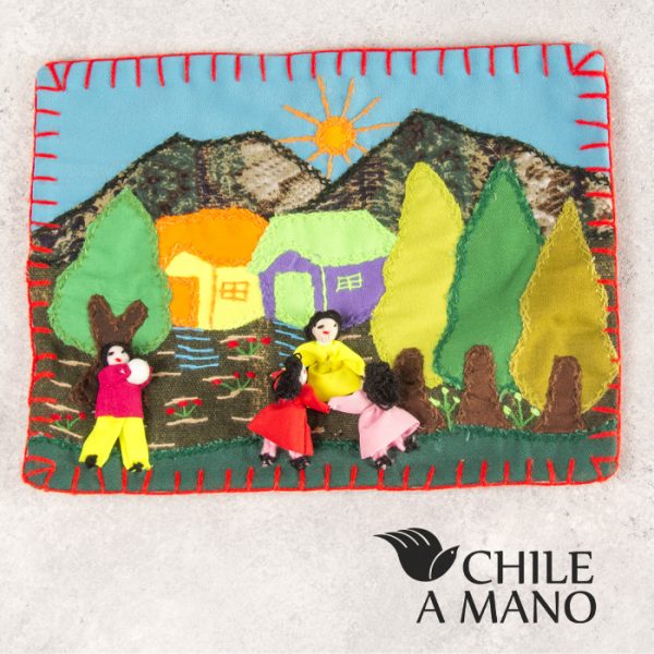 Arpillera Niños Jugando