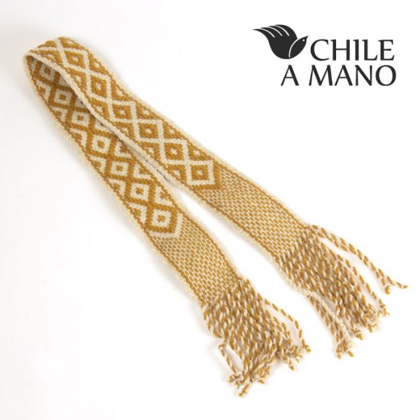 Faja Trarilonco blanco y amarillo