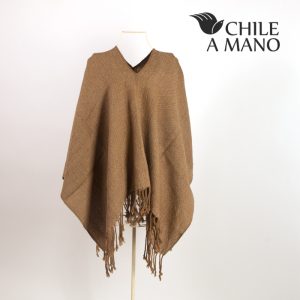 Alternative view of Poncho de niño en lana de alpaca, colores naturales