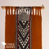 Telar Mapuche mural, naranjo