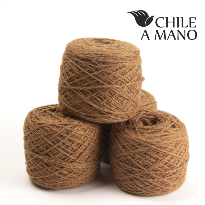 Ovillo de Lana Amarilla - 100% Alpaca - Hilo fino - 100 gr.