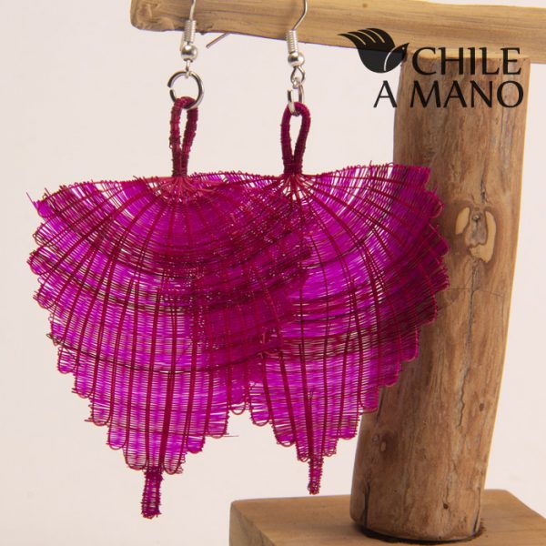 Aros de crin en forma de abanico, violeta