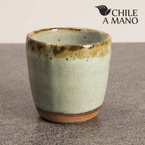 Alternative view of Set de 2 vasos de cerámica gres - celeste