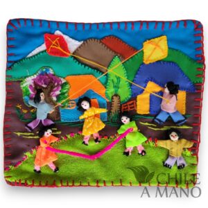 Arpillera Niños Jugando