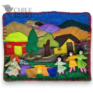 Arpillera Niños por el Reciclaje