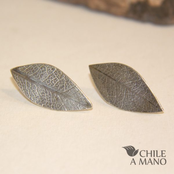 Aros hoja de plata