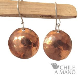 Aros de cobre martillado