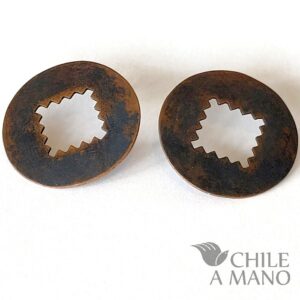 Aros de cobre calados