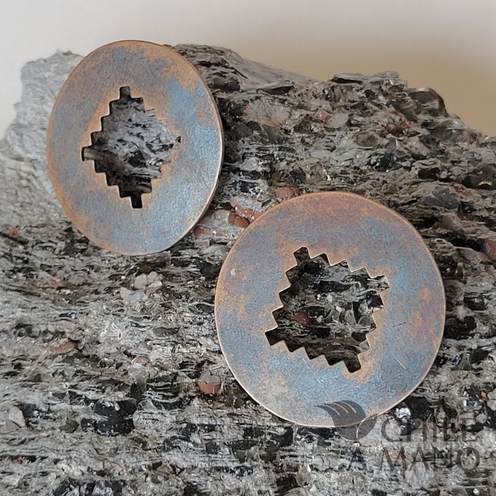 Aros de cobre calados - Imagen 2