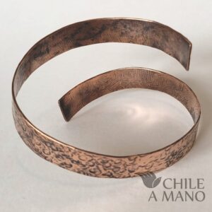 Alternative view of Pulsera de cobre para unisex, espiral