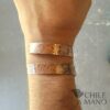 Pulsera de cobre para unisex, espiral