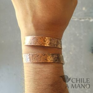 Pulsera de cobre para unisex, espiral