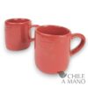 Set de 2 tazas esmaltadas color rojo