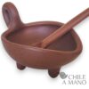Salsero de greda con cuchara
